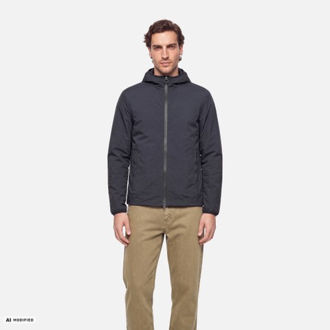 Wasserabweisender Windbreaker SPHERICA HERR Nachtblau - image number 1 | GEOX