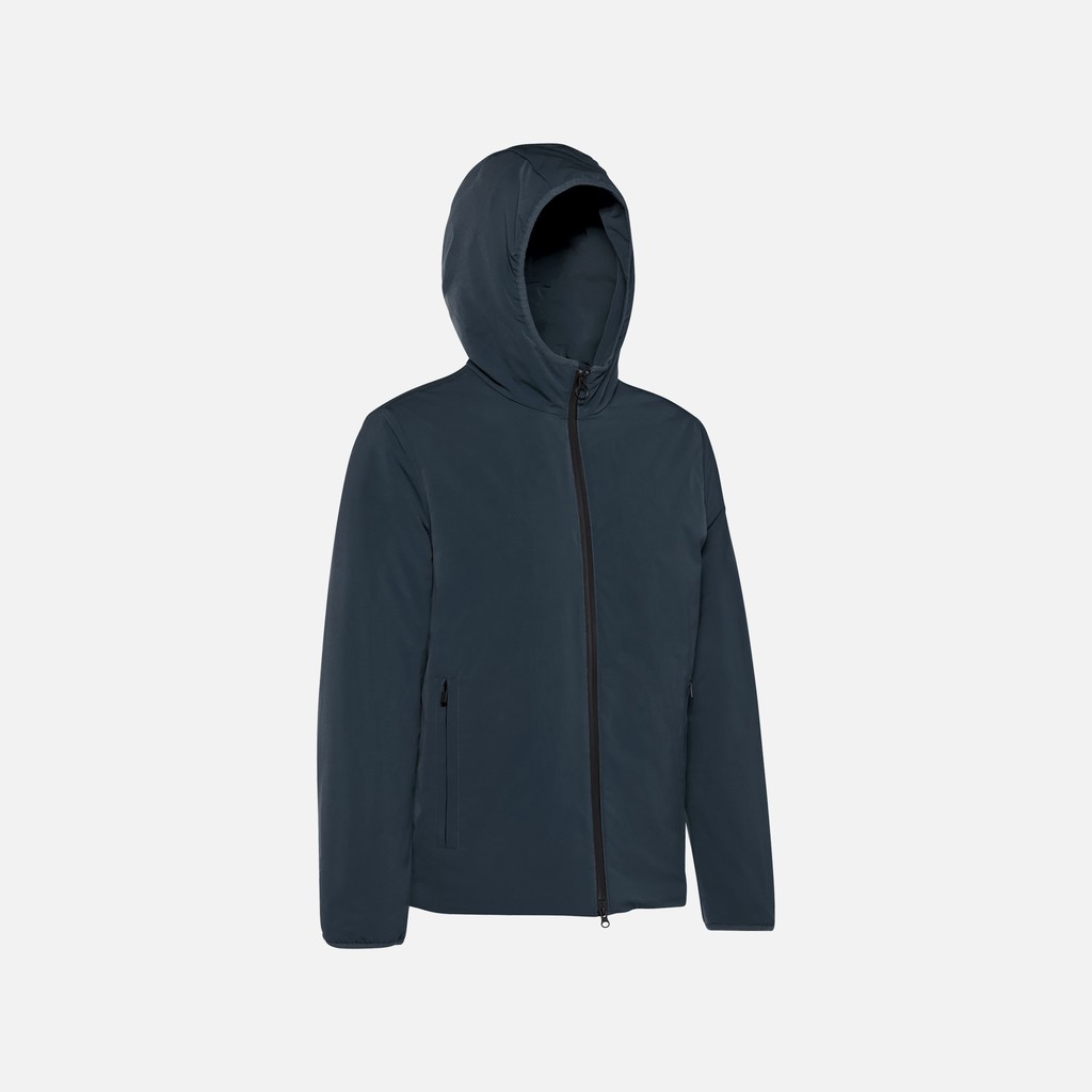 Chaqueta cortavientos SPHERICA HOMBRE Azul medianoche - image number 2 | GEOX