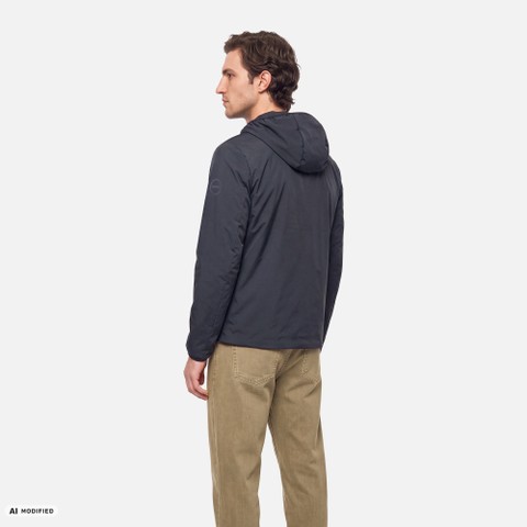 Wasserabweisender Windbreaker SPHERICA HERR Nachtblau - image number 2 | GEOX