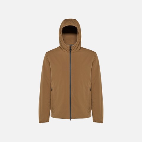 Weatherproof jacket SPHERICA MAN Hazelnut Brown - image number 4 | GEOX