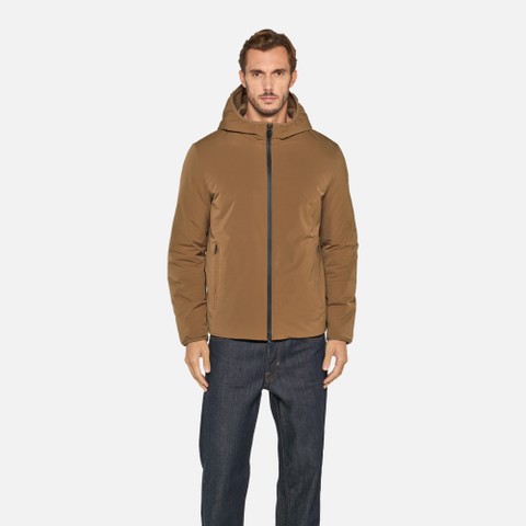Weatherproof jacket SPHERICA MAN Hazelnut Brown - image number 1 | GEOX
