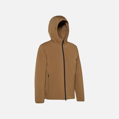 Weatherproof jacket SPHERICA MAN Hazelnut Brown - image number 5 | GEOX