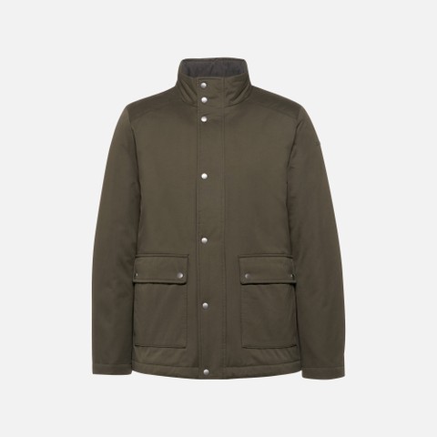Breathable jacket JACOPO MAN Dark Olive Night - image number 6 | GEOX
