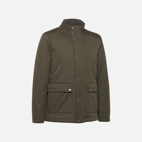 Breathable jacket JACOPO MAN Dark Olive Night - image number 7 | GEOX