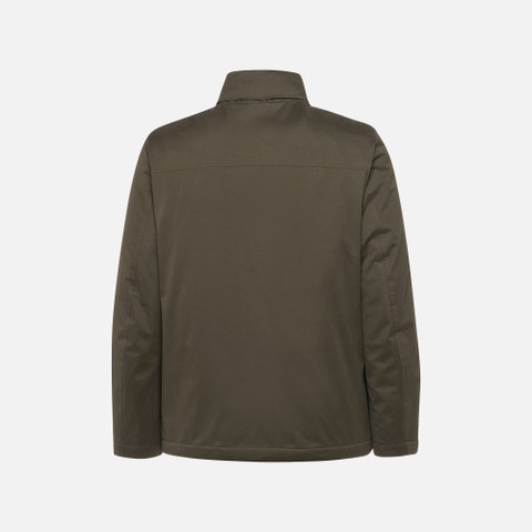 Breathable jacket JACOPO MAN Dark Olive Night - image number 8 | GEOX