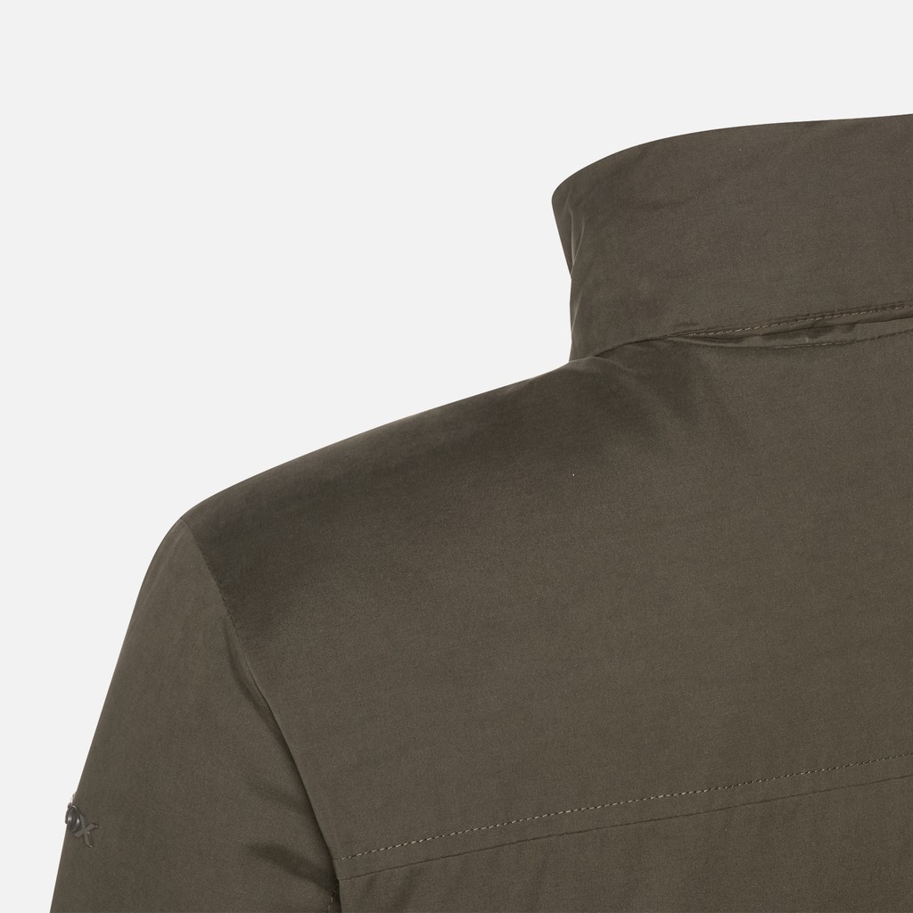 Breathable jacket JACOPO MAN Dark Olive Night - image number 9 | GEOX