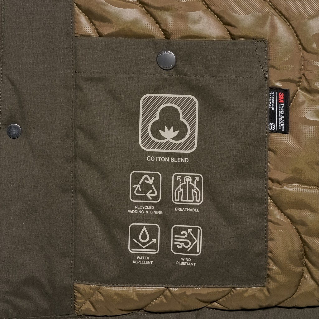 Breathable jacket JACOPO MAN Dark Olive Night - image number 5 | GEOX