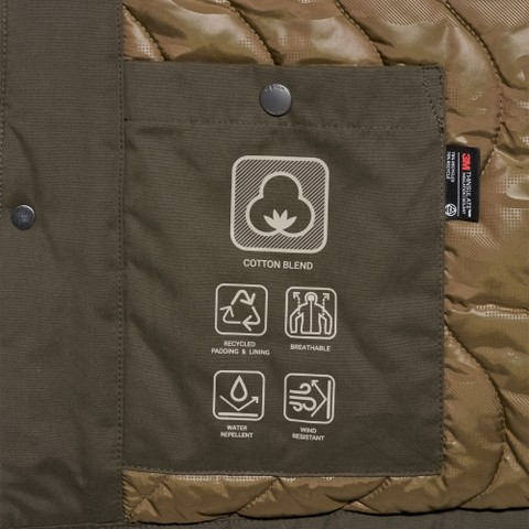 Breathable jacket JACOPO MAN Dark Olive Night - image number 5 | GEOX