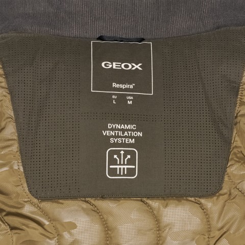 Breathable jacket JACOPO MAN Dark Olive Night - image number 11 | GEOX