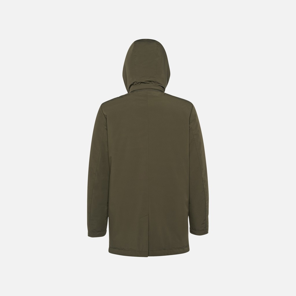Weatherproof jacket ZACKERTY MAN Dark Olive Night - image number 7 | GEOX