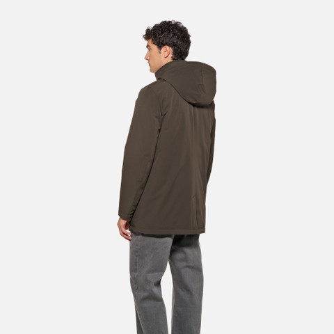 Weatherproof jacket ZACKERTY MAN Dark Olive Night - image number 3 | GEOX