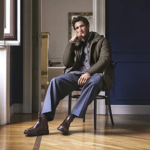 Weatherproof jacket ZACKERTY MAN Dark Olive Night - image number 1 | GEOX