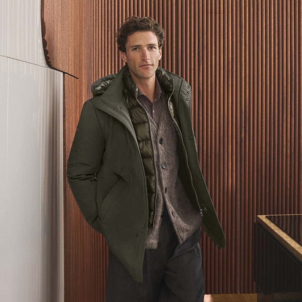 Weatherproof jacket ZACKERTY MAN Dark Olive Night - image number 10 | GEOX