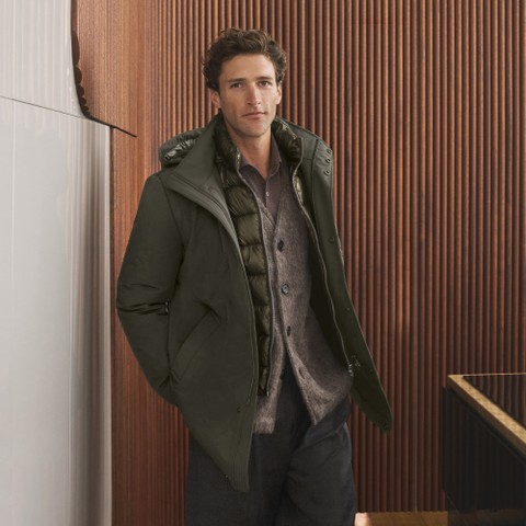 Weatherproof jacket ZACKERTY MAN Dark Olive Night - image number 10 | GEOX