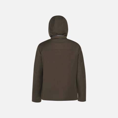 Quilted jacket RECANATI MAN Dark Olive Night - image number 8 | GEOX