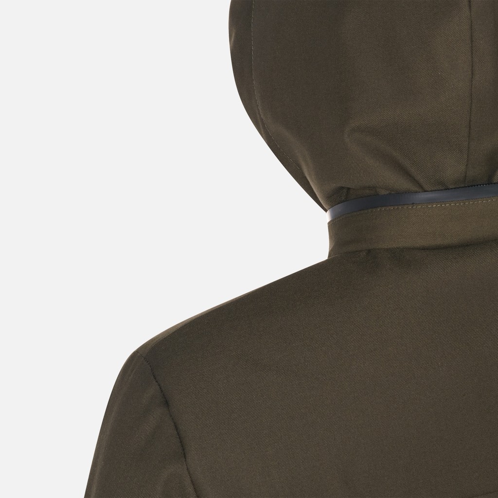 Quilted jacket RECANATI MAN Dark Olive Night - image number 9 | GEOX