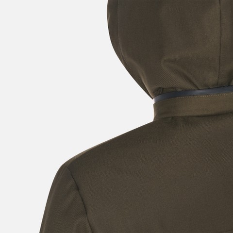 Quilted jacket RECANATI MAN Dark Olive Night - image number 9 | GEOX