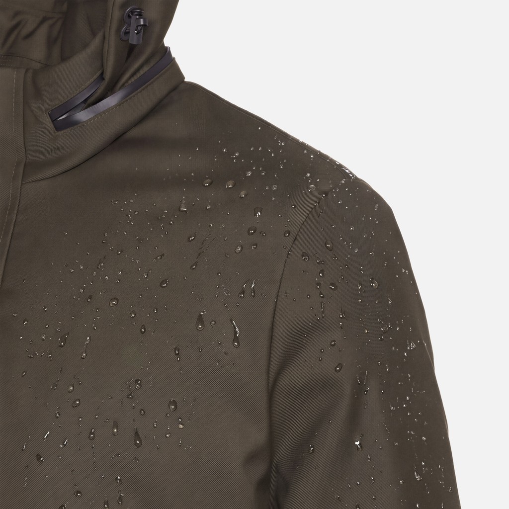 Quilted jacket RECANATI MAN Dark Olive Night - image number 13 | GEOX