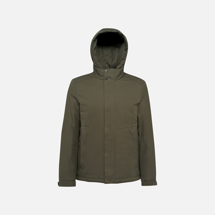Chaqueta cortavientos SEDRAL HOMBRE Verde oscuro | GEOX