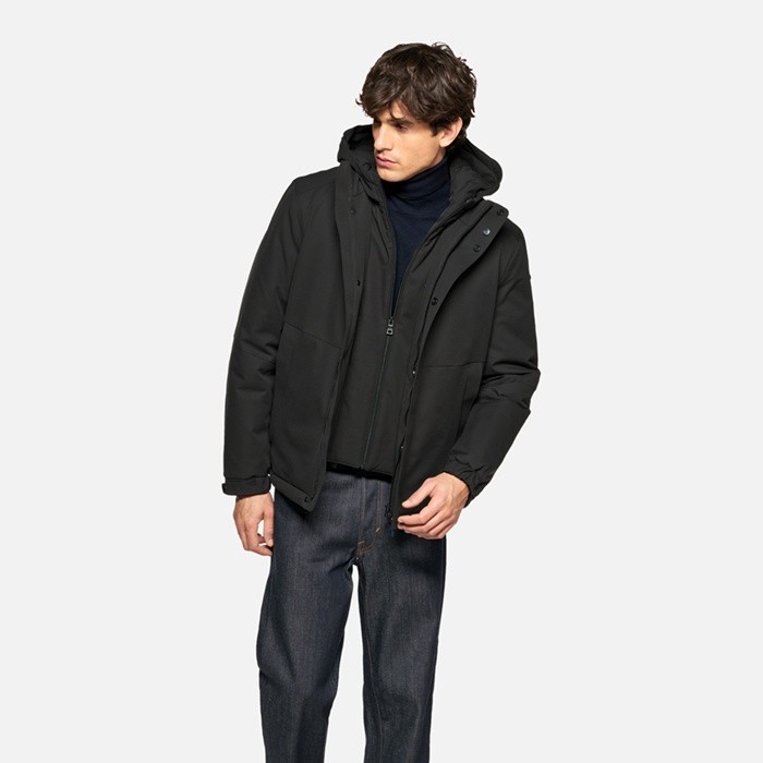 Chaqueta cortavientos SEDRAL HOMBRE Negro | GEOX