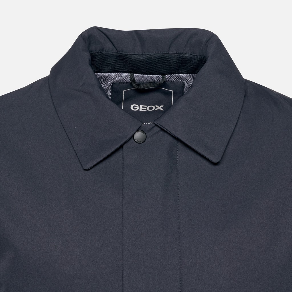Trench imperm&eacute;able DORAY ABX HOMME Bleu nuit - image number 9 | GEOX