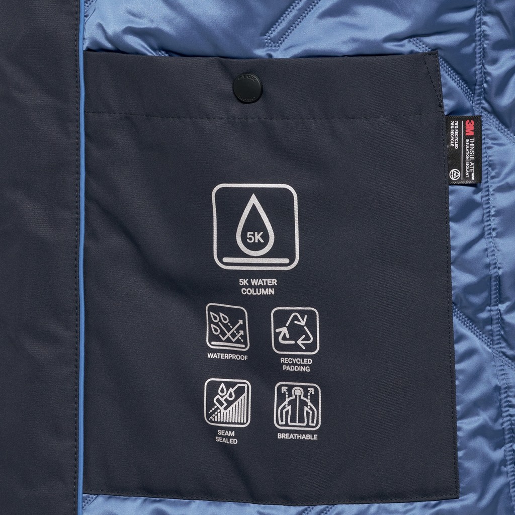 Trench imperm&eacute;able DORAY ABX HOMME Bleu nuit - image number 11 | GEOX