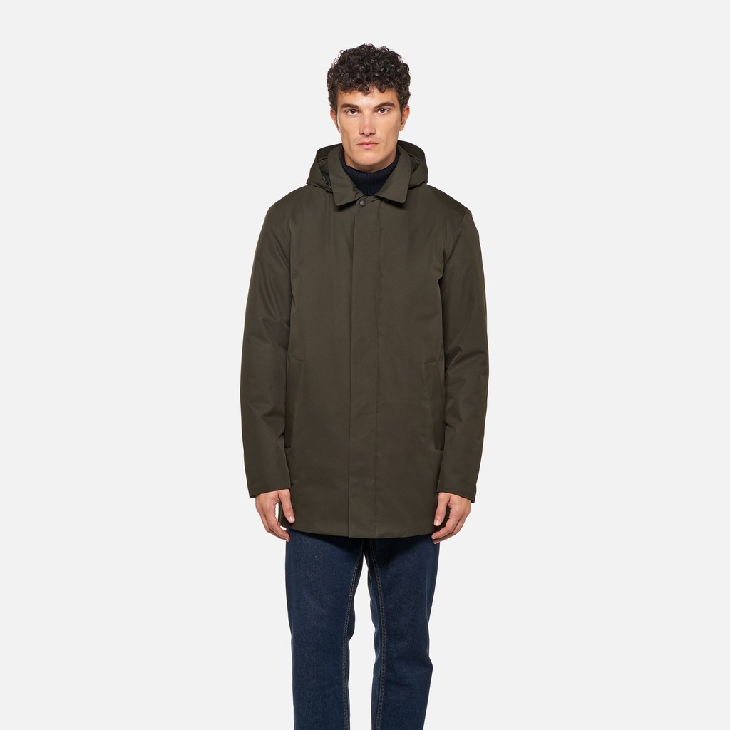 Trench impermeable DORAY ABX HOMBRE Verde oscuro - image number 1 | GEOX