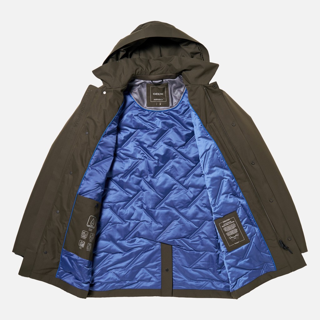 Trench impermeable DORAY ABX HOMBRE Verde oscuro - image number 11 | GEOX