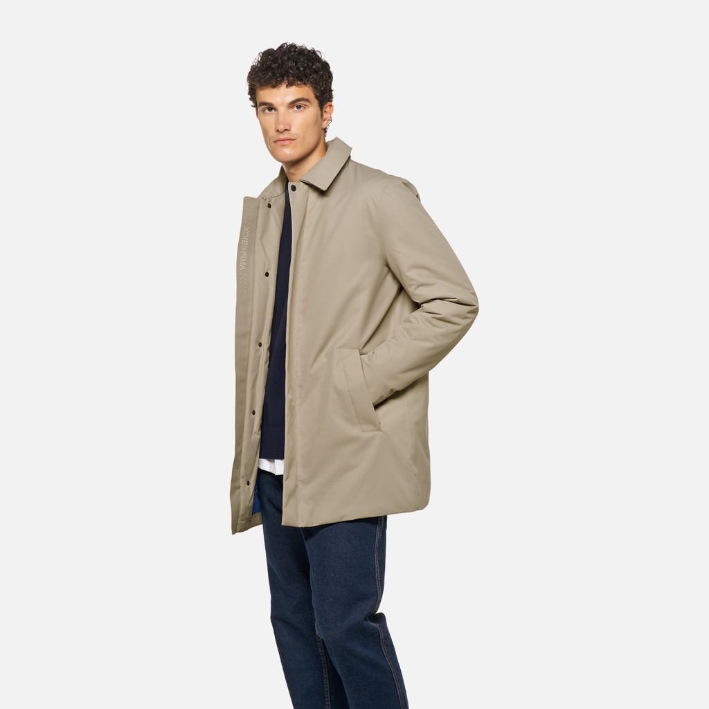 Trench imperm&eacute;able DORAY ABX HOMME Gris clair - image number 0 | GEOX