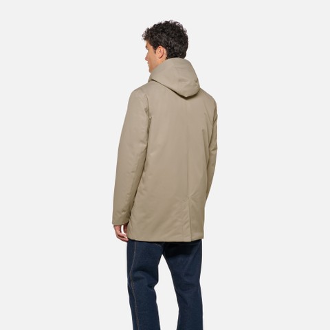 Trench imperm&eacute;able DORAY ABX HOMME Gris clair - image number 3 | GEOX
