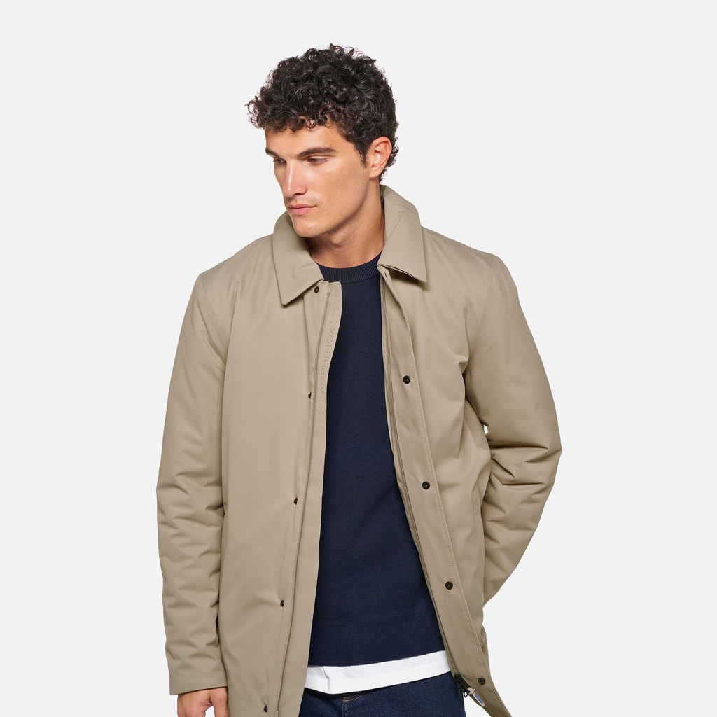 Trench imperm&eacute;able DORAY ABX HOMME Gris clair - image number 4 | GEOX