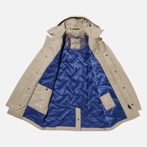 Trench imperm&eacute;able DORAY ABX HOMME Gris clair - image number 10 | GEOX
