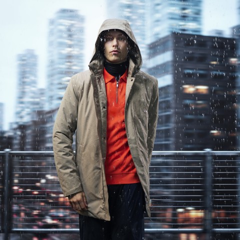 Trench imperm&eacute;able DORAY ABX HOMME Gris clair - image number 1 | GEOX