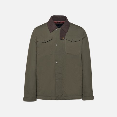 Veste en coton BALTMOORE HOMME Vert fonc&eacute; - image number 6 | GEOX