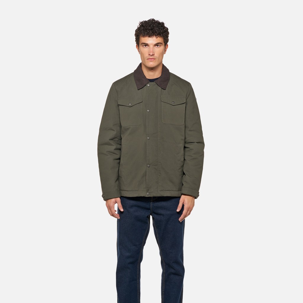 Veste en coton BALTMOORE HOMME Vert fonc&eacute; - image number 2 | GEOX