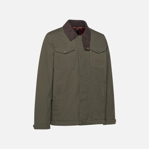 Veste en coton BALTMOORE HOMME Vert fonc&eacute; - image number 7 | GEOX