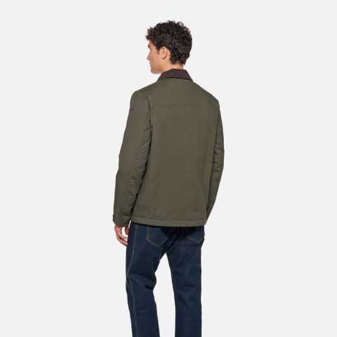 Veste en coton BALTMOORE HOMME Vert fonc&eacute; - image number 3 | GEOX