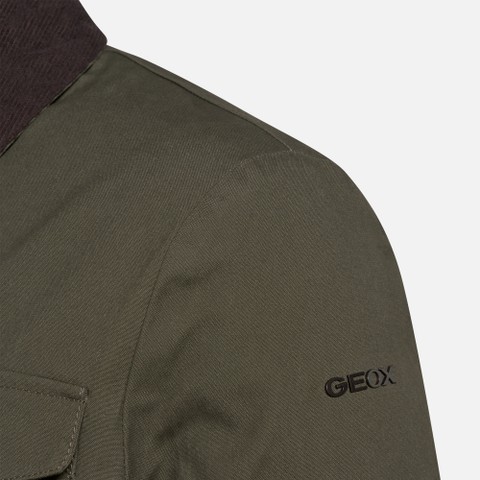 Veste en coton BALTMOORE HOMME Vert fonc&eacute; - image number 10 | GEOX