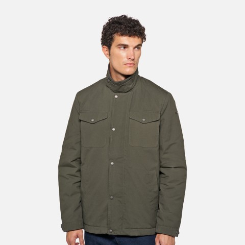 Veste en coton BALTMOORE HOMME Vert fonc&eacute; - image number 4 | GEOX
