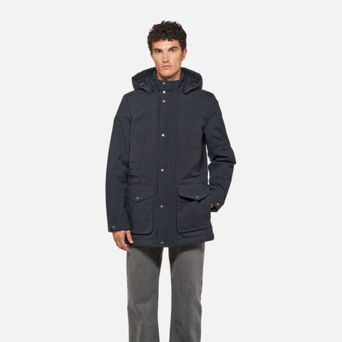 Cotton jacket BALTMOORE MAN Sky captain - image number 1 | GEOX