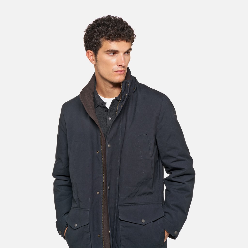 Cotton jacket BALTMOORE MAN Sky captain - image number 3 | GEOX