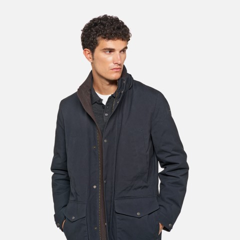 Cotton jacket BALTMOORE MAN Sky captain - image number 3 | GEOX