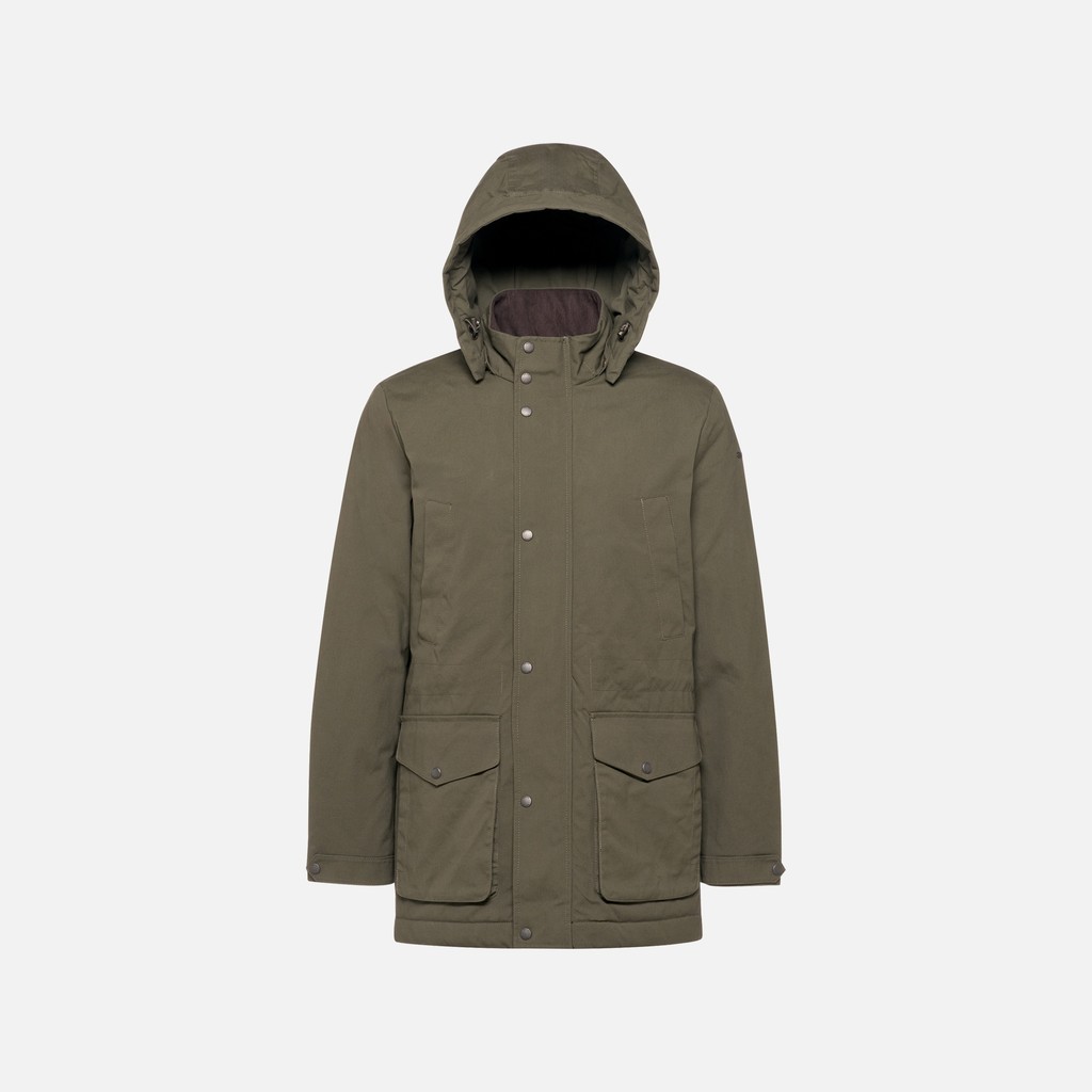 Veste en coton BALTMOORE HOMME Vert fonc&eacute; - image number 6 | GEOX