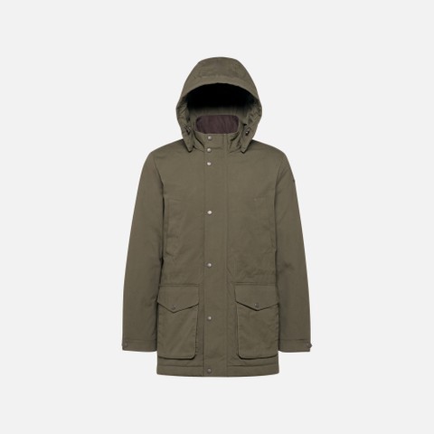 Veste en coton BALTMOORE HOMME Vert fonc&eacute; - image number 6 | GEOX