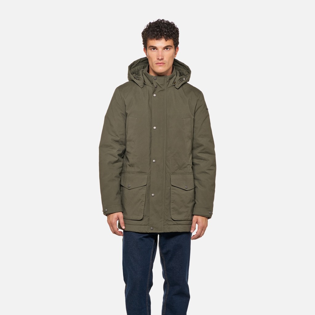 Veste en coton BALTMOORE HOMME Vert fonc&eacute; - image number 2 | GEOX