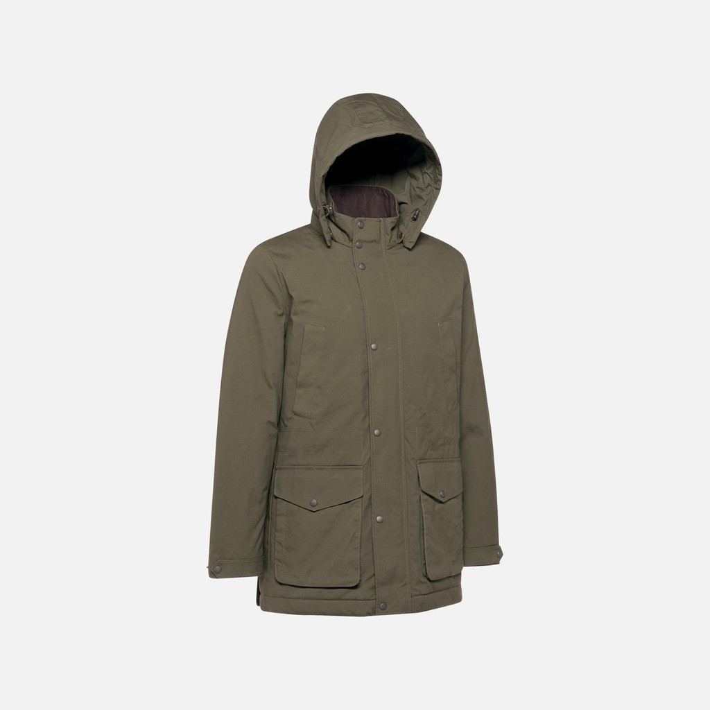 Veste en coton BALTMOORE HOMME Vert fonc&eacute; - image number 7 | GEOX