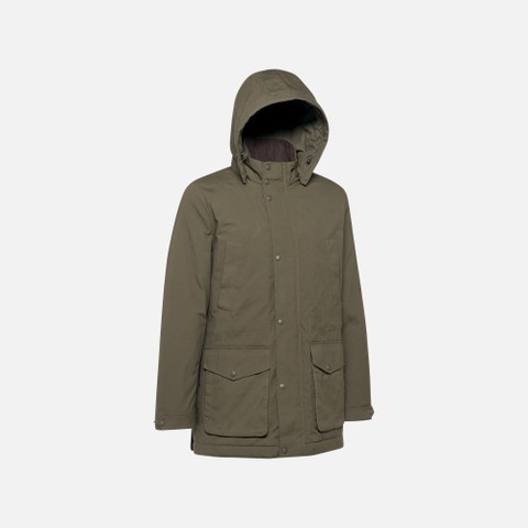 Veste en coton BALTMOORE HOMME Vert fonc&eacute; - image number 7 | GEOX