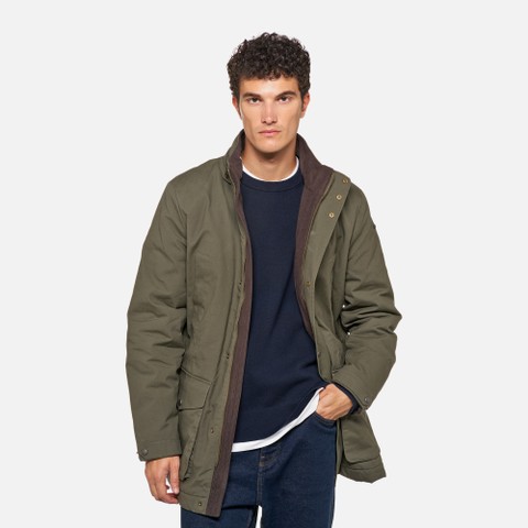 Veste en coton BALTMOORE HOMME Vert fonc&eacute; - image number 4 | GEOX