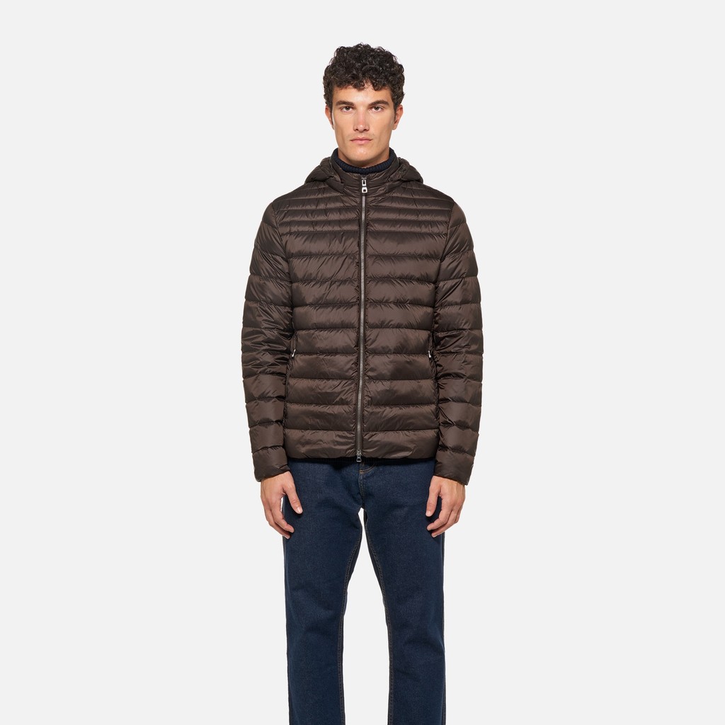 Steppjacke WARRENS HERR Dunkelbraun - image number 1 | GEOX