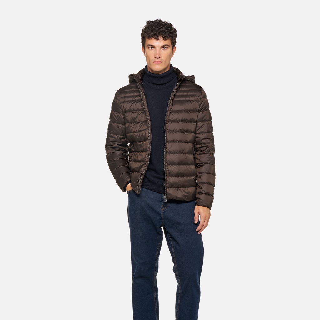 Steppjacke WARRENS HERR Dunkelbraun - image number 0 | GEOX